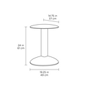 Bink 1025 Side Table | Mineral