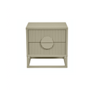 Benjamin Ripple Bedside Table | Putty