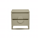 Benjamin Ripple Bedside Table | Putty