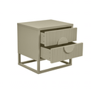 Benjamin Ripple Bedside Table | Putty