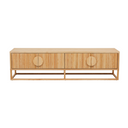 Benjamin Ripple Entertainment Cabinet | Natural Ash
