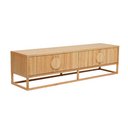 Benjamin Ripple Entertainment Cabinet | Natural Ash