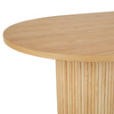 Benjamin Ripple Oval Dining Table | Natural Ash