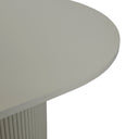 Benjamin Ripple Oval Dining Table | Putty