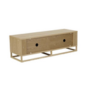 Benjamin Ripple Small Entertainment Cabinet | Natural Ash