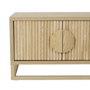 Benjamin Ripple Small Entertainment Cabinet | Natural Ash