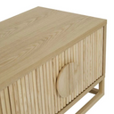 Benjamin Ripple Small Entertainment Cabinet | Natural Ash
