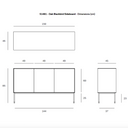 Blackbird Buffet 3 Door | Oak