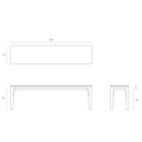 Bok Bench Seat | Black Oak