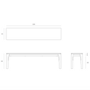 Bok Bench Seat | Black Oak