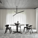 Bok Dining Chair | Black Oak/Leather