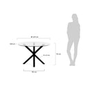 Vega Round Glass Dining Table