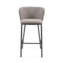 Carly Bench Barstool | Stone Grey Boucle