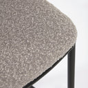 Carly Bench Barstool | Stone Grey Boucle