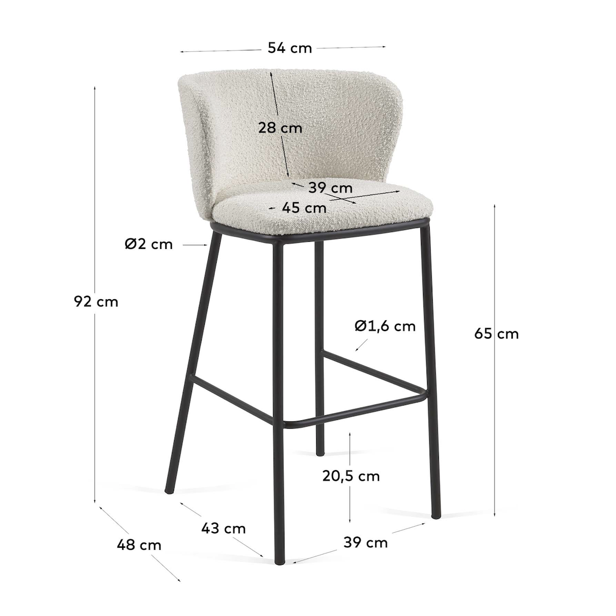 Bar stool height online bench
