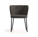 Carly Dining Chair | Black Boucle