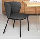 Carly Dining Chair | Black Boucle