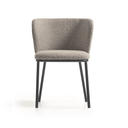 Carly Dining Chair | Stone Grey Boucle
