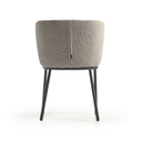 Carly Dining Chair | Stone Grey Boucle