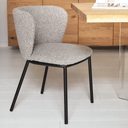 Carly Dining Chair | Stone Grey Boucle