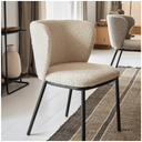 Carly Dining Chair | Ivory Boucle