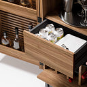 Corridor Bar Cabinet | Natural Walnut