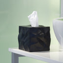Wipy Cube Tissue Box Cover | Black