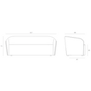 Ellipse Sofa | Oatmeal