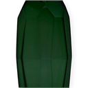 Facet Polished Glass Vase | Emerald