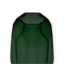 Facet Polished Glass Vase | Emerald