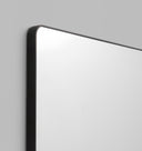 Flint Curved Rectangular Mirror | Black