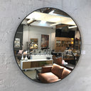 Flint Round Mirror | Black
