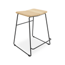 Aero Bench Height Barstool | Black