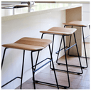 Aero Bench Height Barstool | Black