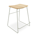 Aero Bench Height Barstool | Sage Green