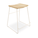 Aero Bench Height Barstool | Swan Beige