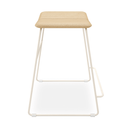 Aero Bench Height Barstool | Swan Beige