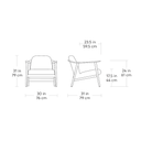 Baltic Armchair Walnut | Canyon Whisky Tan