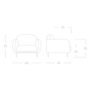 Nord Armchair | Rosseau Barley Chenille