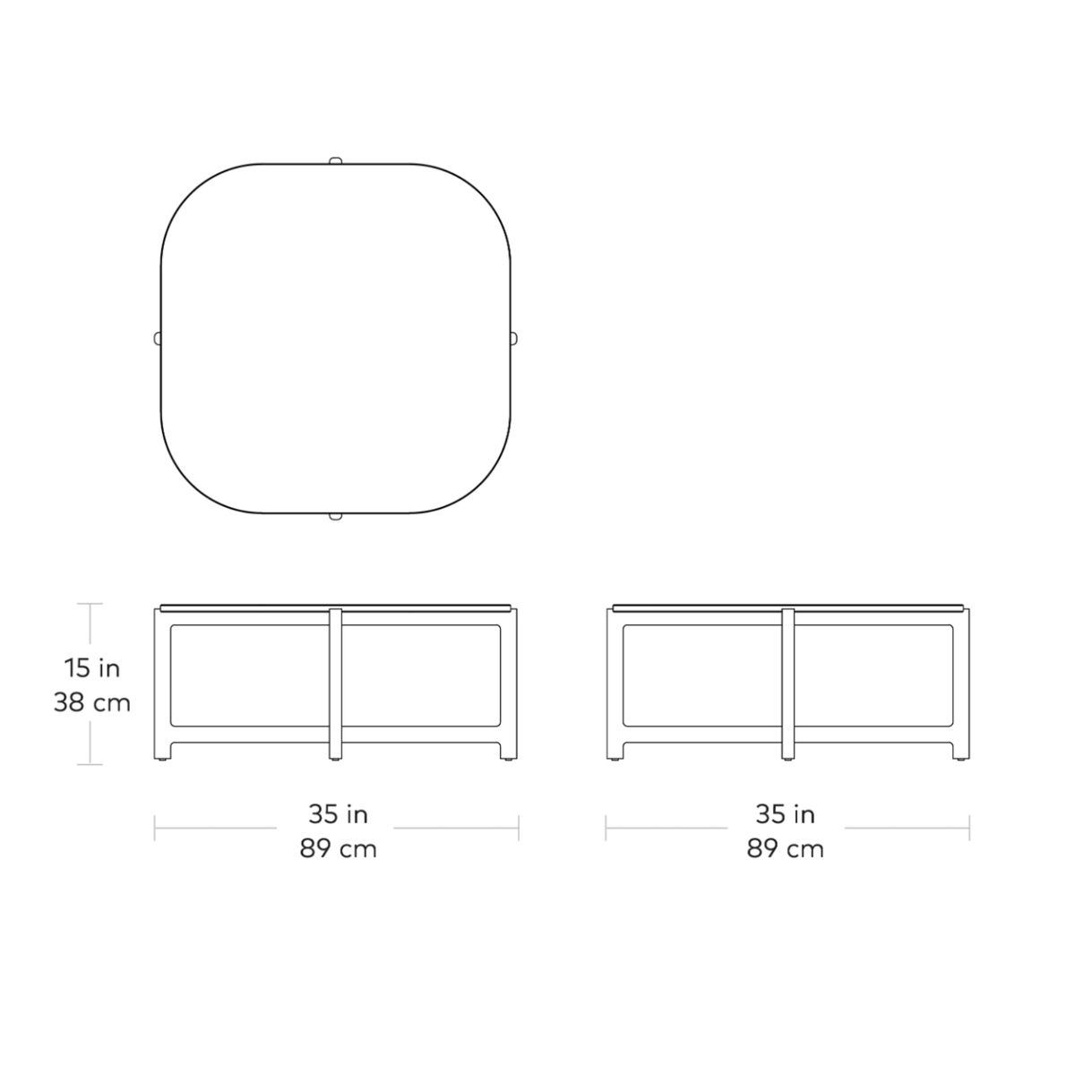Quarry Square Coffee Table | Walnut - CLU Living Pty Ltd