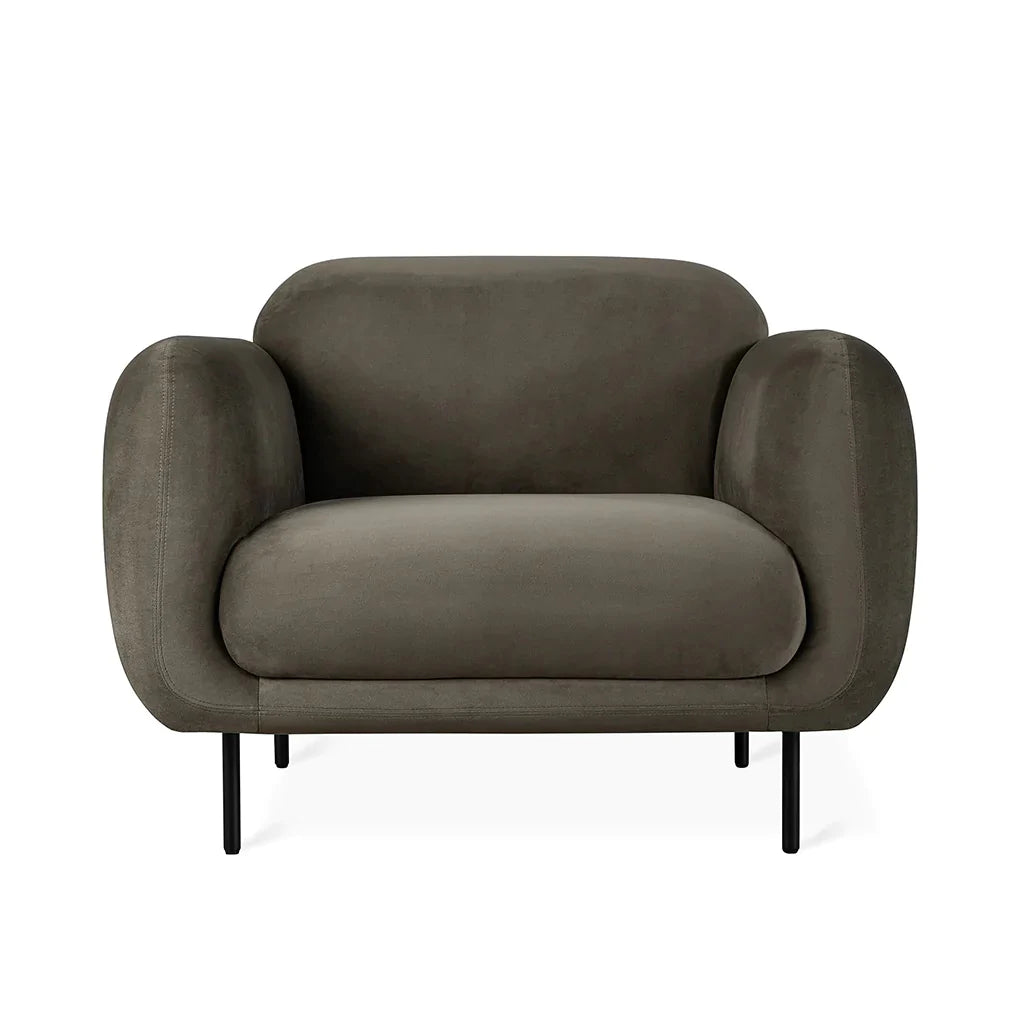 Nord Armchair Casella Mink Velvet CLU Living Pty Ltd