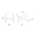 Truss Armchair Ash Black | Licorice