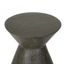 Granada Hourglass Patio Side Table | Black Fleck
