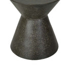 Granada Hourglass Patio Side Table | Black Fleck