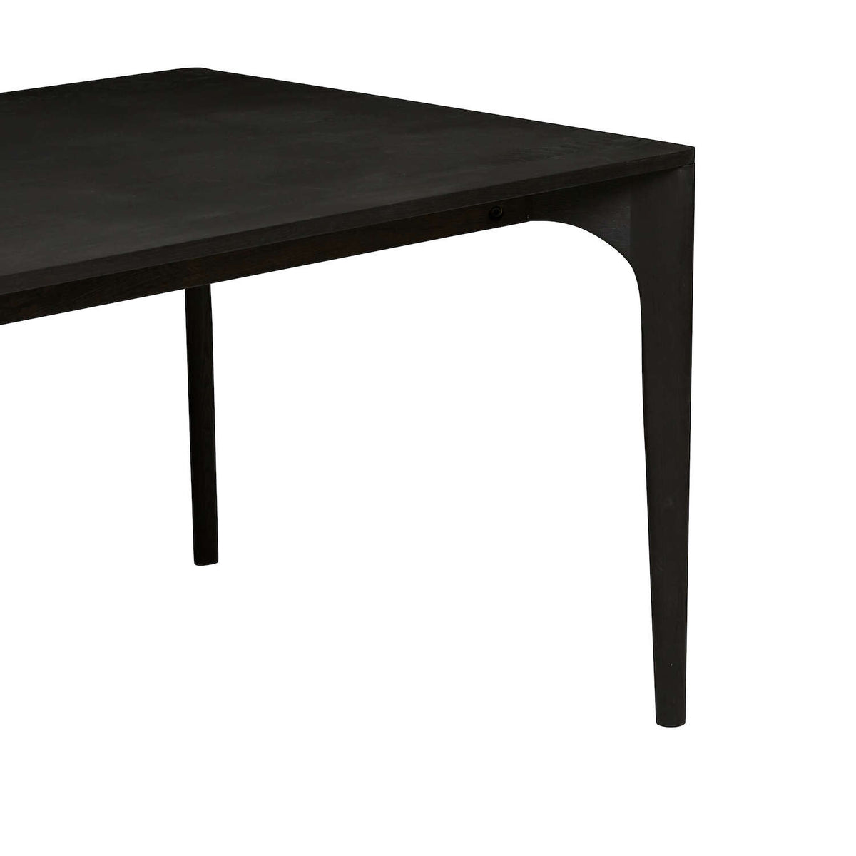 Huxley Curve Dining Table Black Oak CLU Living Pty Ltd