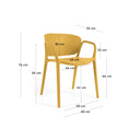 Komad Stackable Patio Chair | Mustard