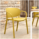 Komad Stackable Patio Chair | Mustard