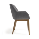 Kylie Timber Leg Dining Chair | Arctic Grey