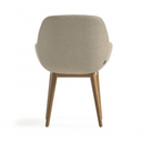 Kylie Timber Leg Dining Chair | Oatmeal