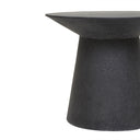 Livorno Round Patio Side Table | Black